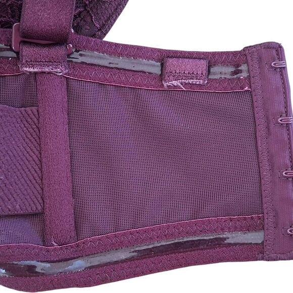 Torrid Curve Bombshell Everyday Strapless Push-Up Bra Convertible 46DD Purple - Picture 10 of 16